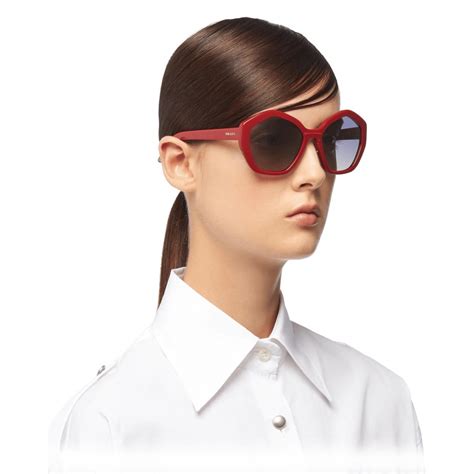 red prada oversized sunglasses|Prada sunglasses cost.